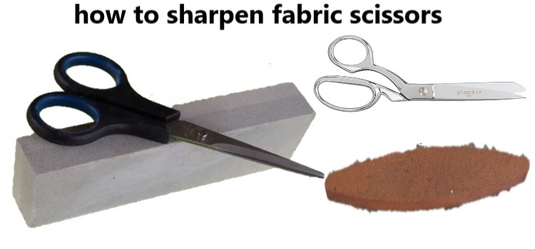 how to sharpen fabric scissors