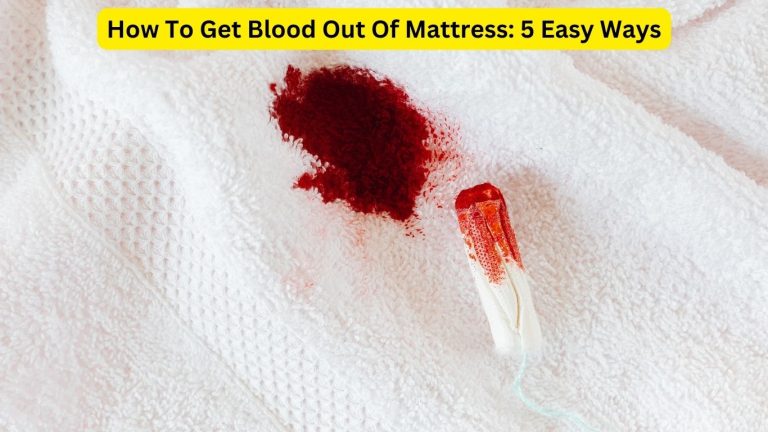 How To Get Blood Out Of Mattress: 5 Easy Ways