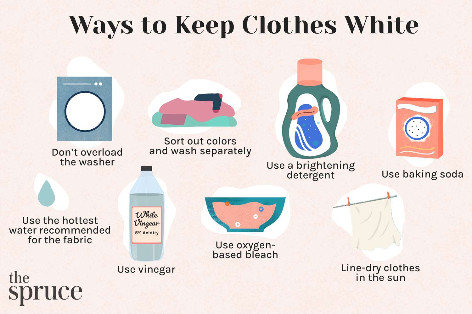 How To Wash White Clothes With Color On Them