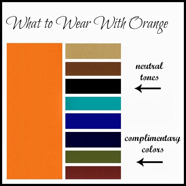 What Colors Go With Orange Clothes?