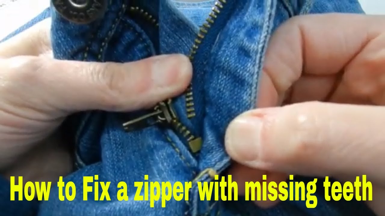 How To Fix A Zipper With Missing Teeth