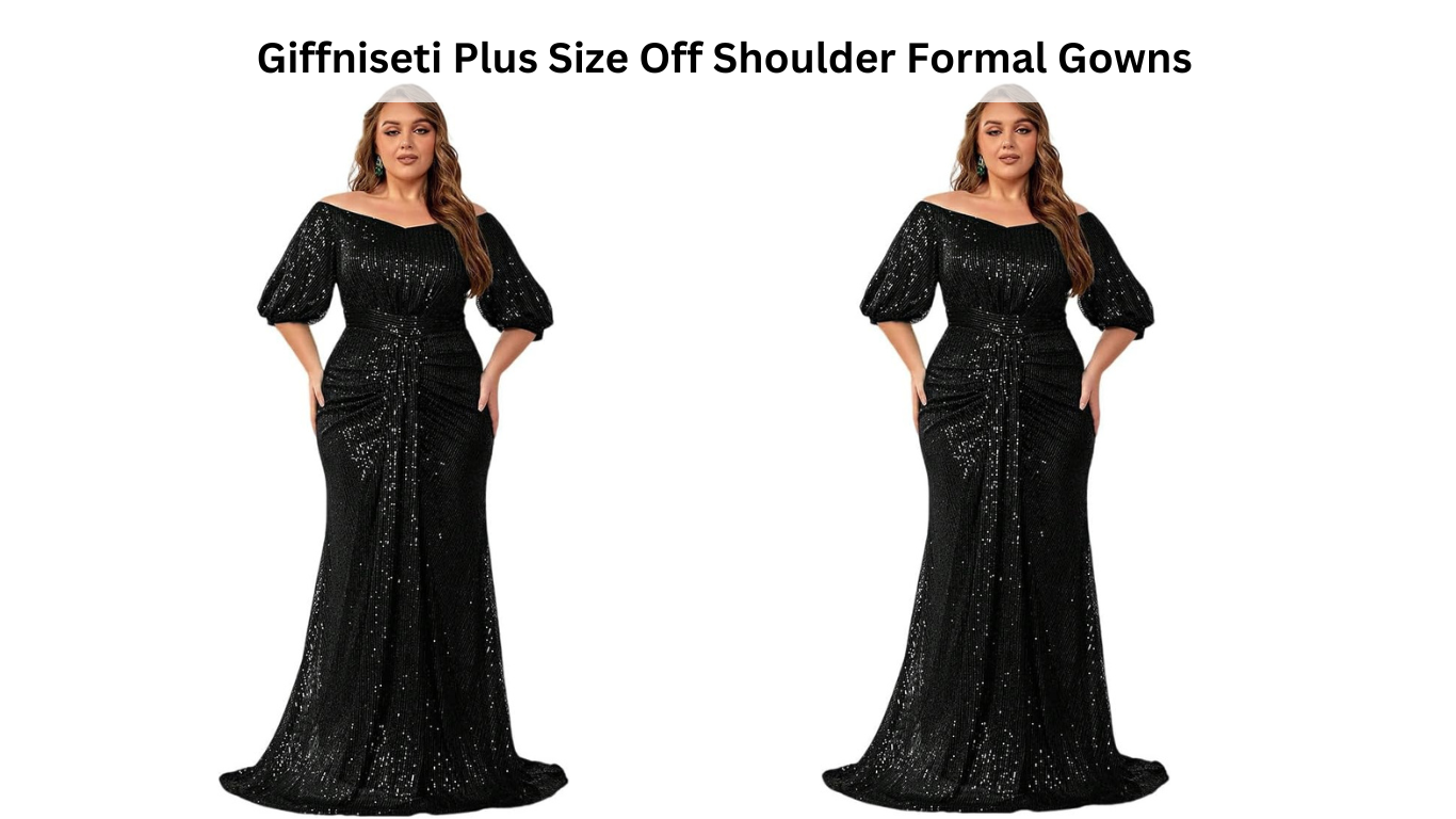 Giffniseti Plus Size Off Shoulder Formal Gowns