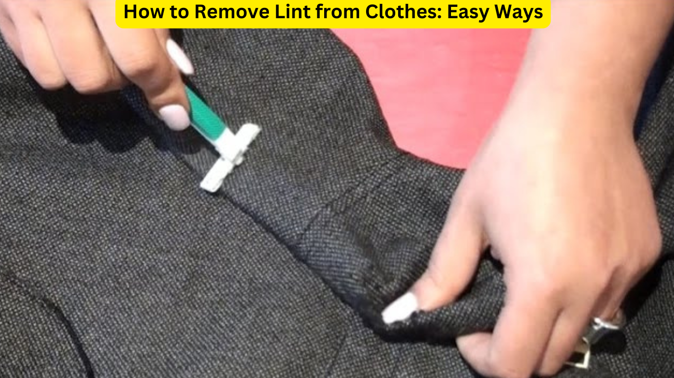 How to Remove Lint from Clothes