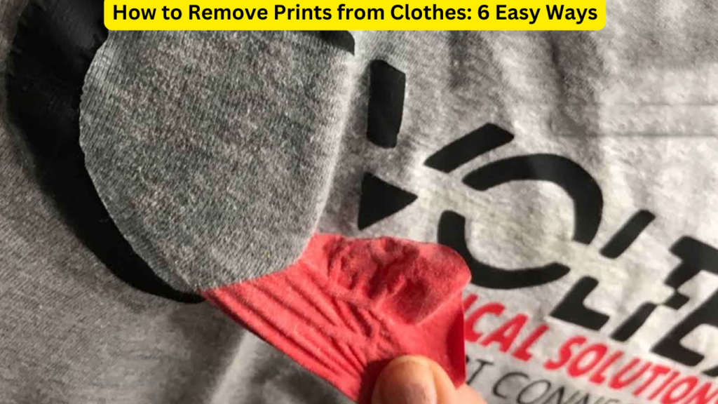 How to Remove Prints from Clothes