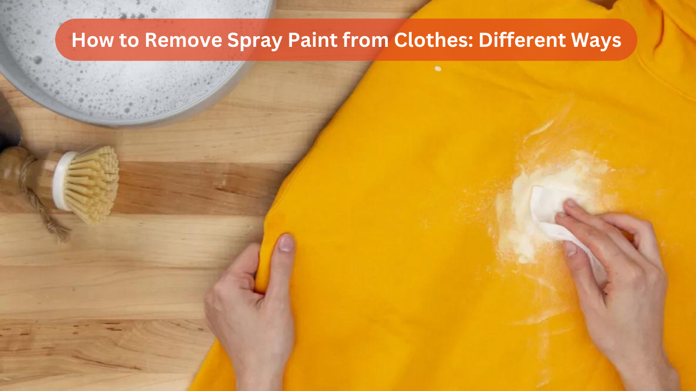 How to Remove Spray Paint from Clothes