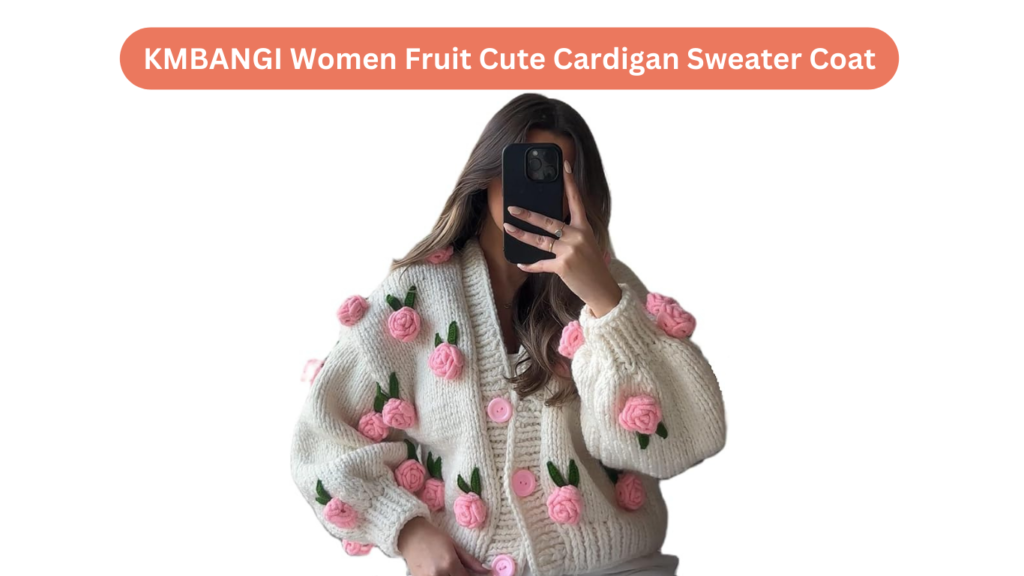 KMBANGI Women Fruit Cute Cardigan Sweater Coat