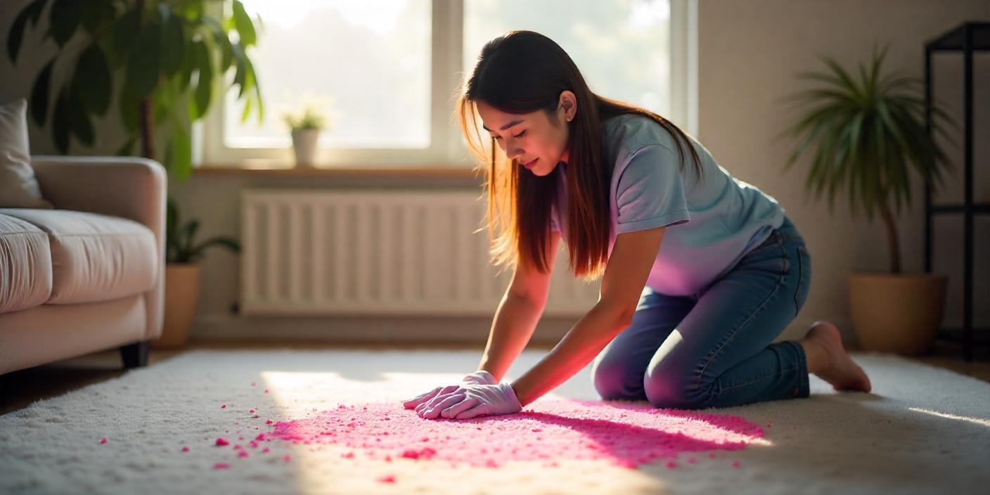 Get a Bleach Stain Out of a Carpet