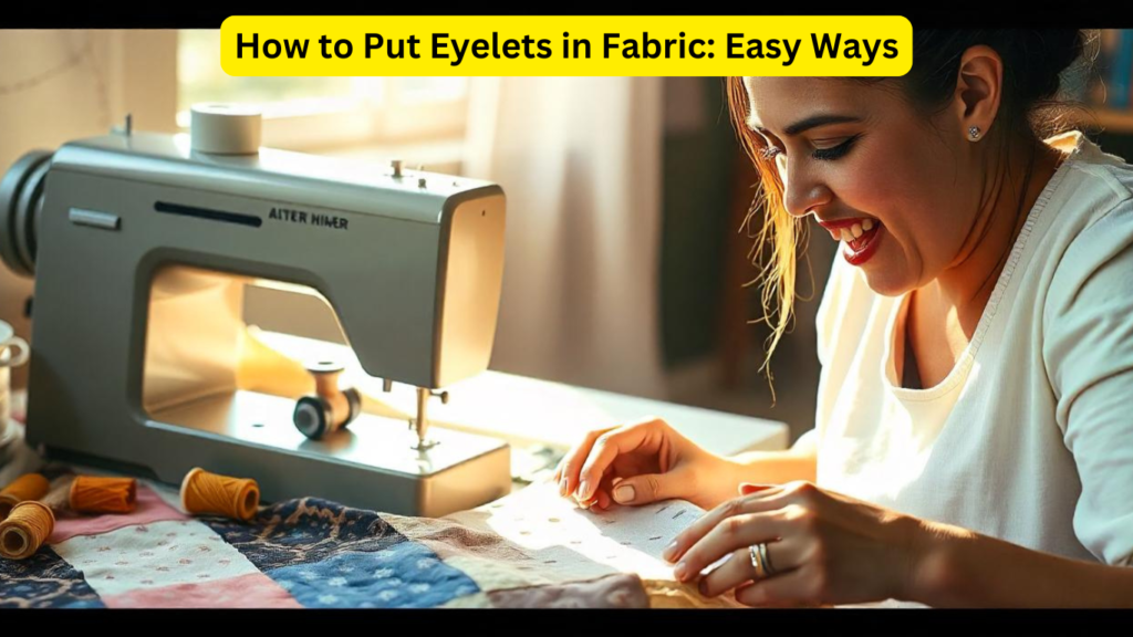 How to Put Eyelets in Fabric