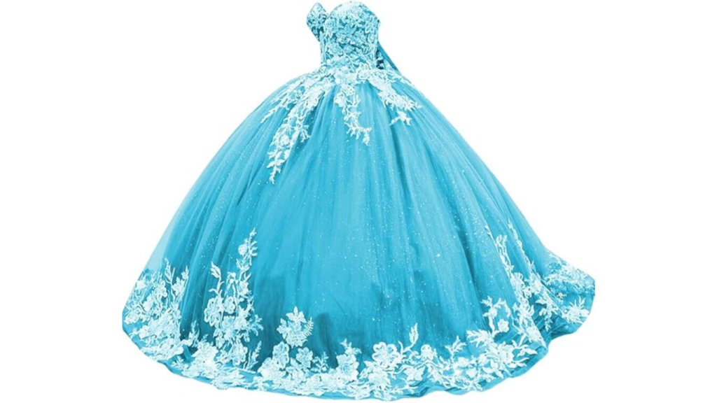 XYAYE Women's Sparkly Tulle Quinceanera Dresses