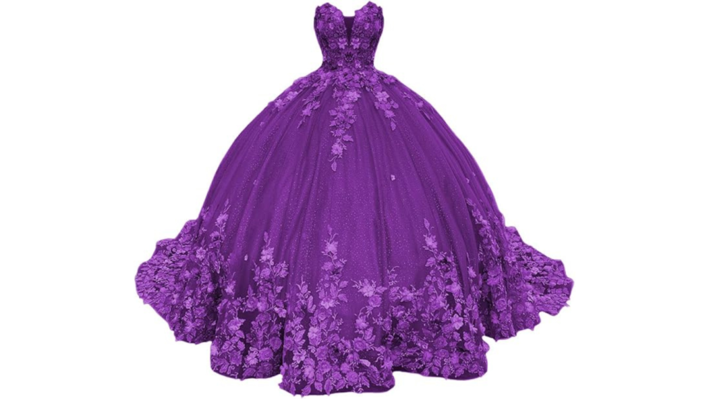 Zhangyo 3D Flowers Quinceanera Dresses